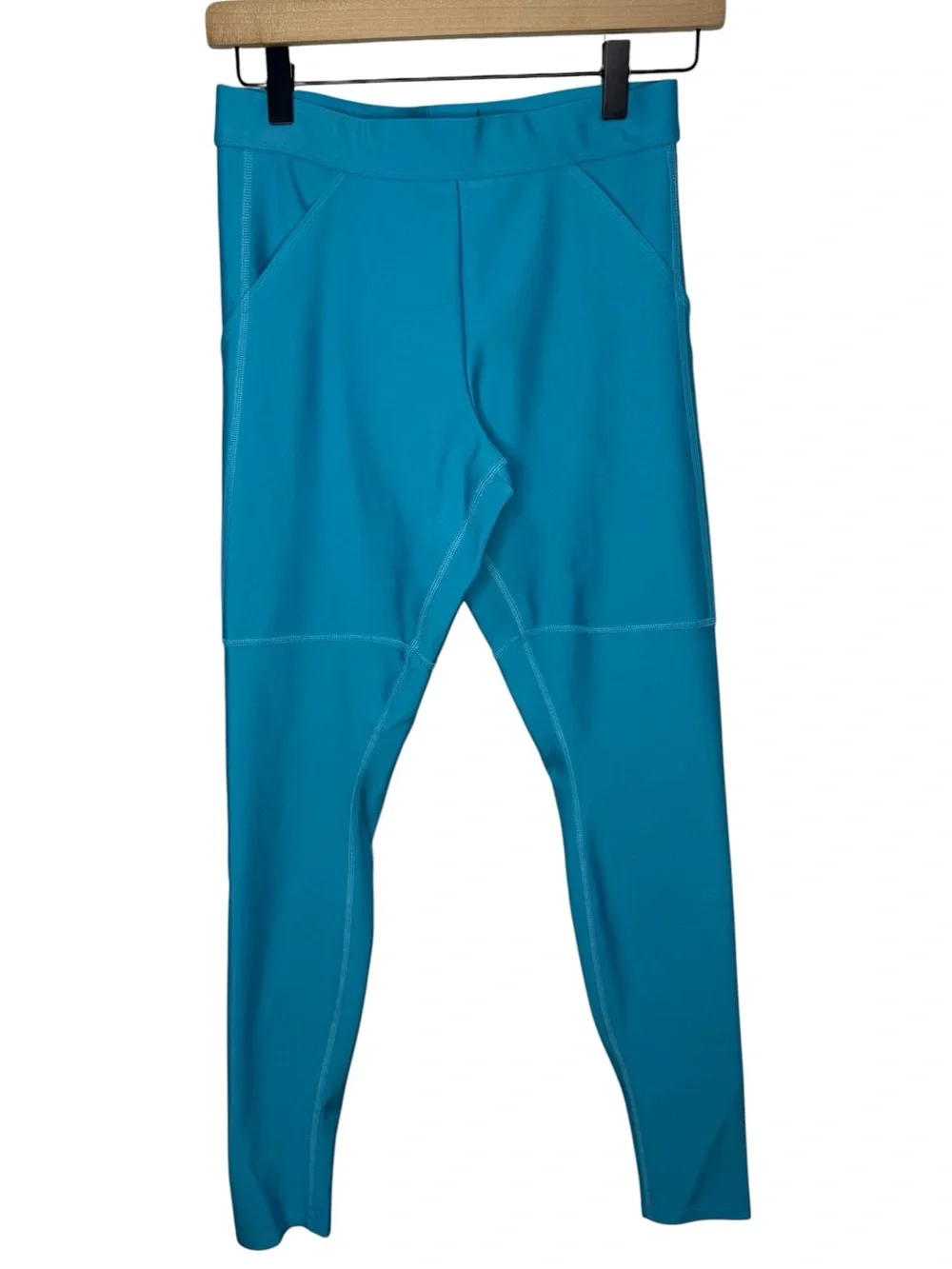 ALO Yoga Bright Teal Performance Leggings - size Medium